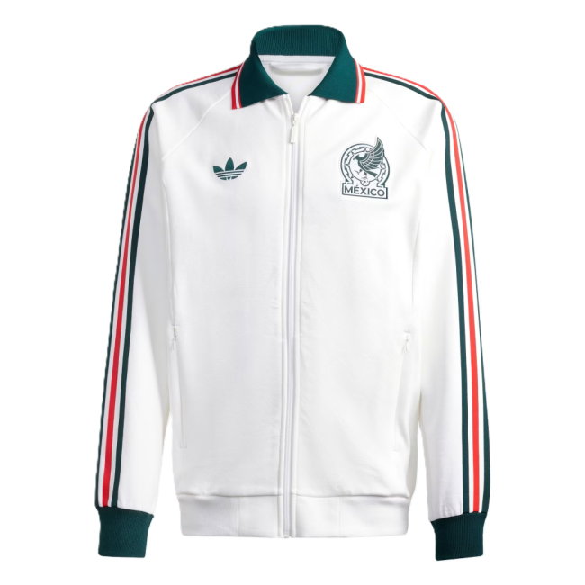 2026-2027 Mexico Away OG Jacket (White)-SoccerKits Hub | Buy Soccer Jerseys Online